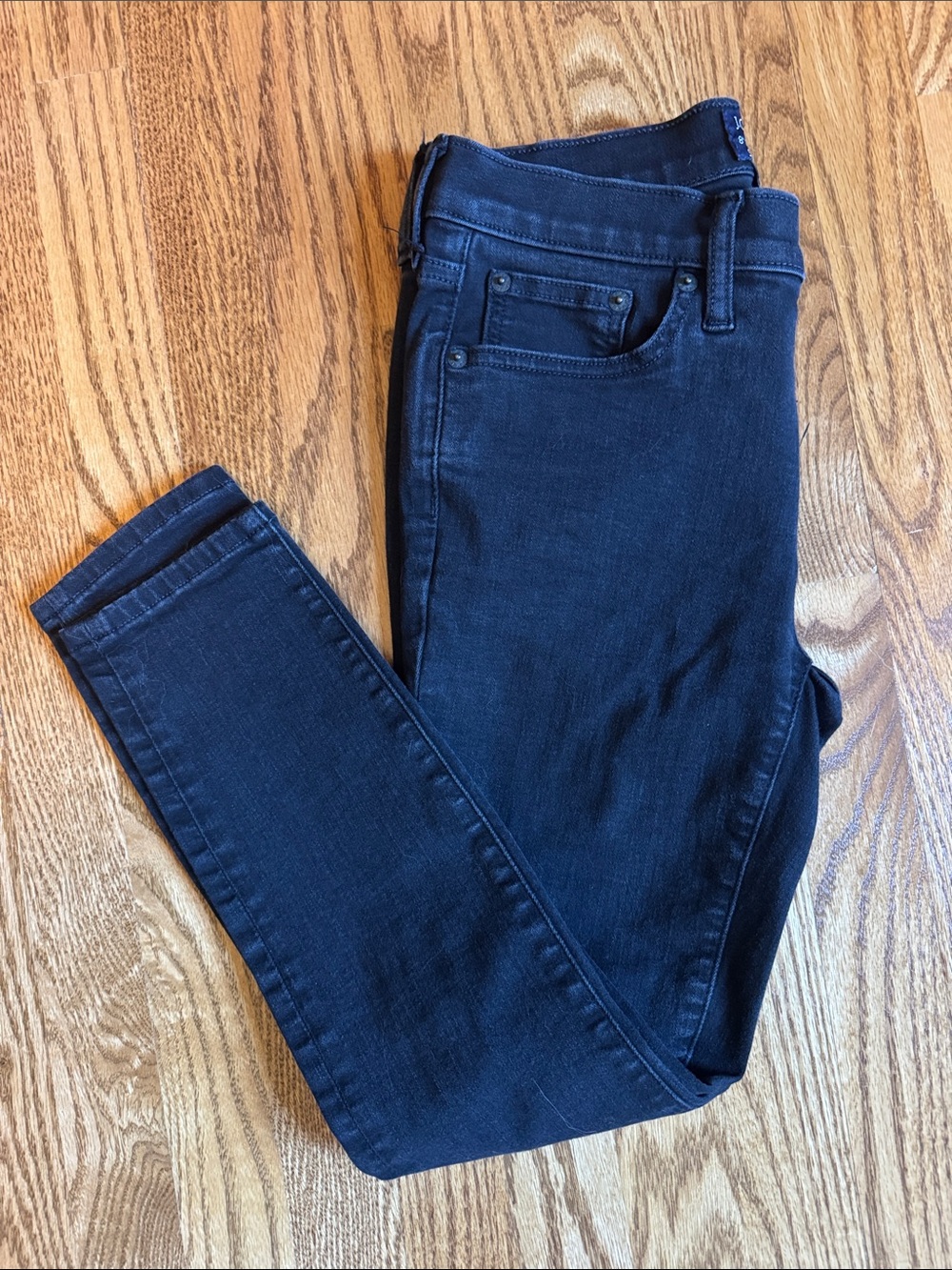 J. Crew Black Stretch Skinny Jeans, 26P
